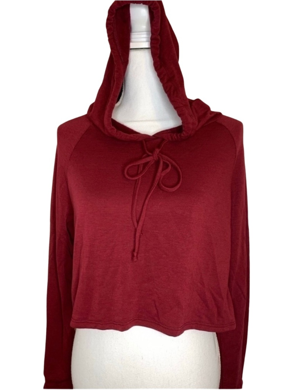 BeachCoco Women’s Hoody Cropped Top Long Sleeve Size‎ Small